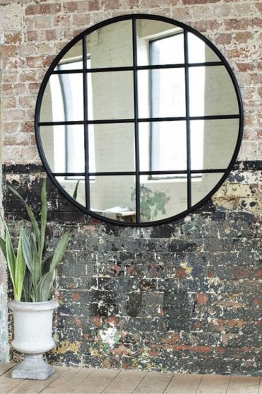 Brookby Industrial Window Mirror
