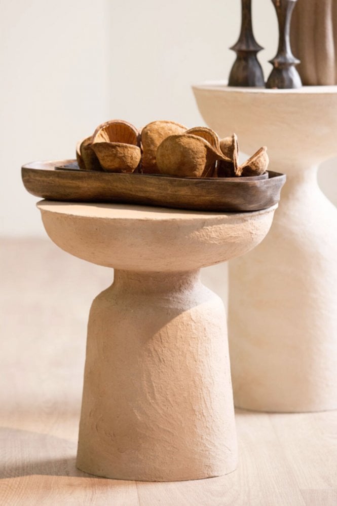 The Home Collection Bugaba Wood Dish in Antique Brown