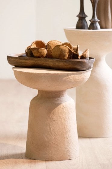 Bugaba Wood Dish in Antique Brown