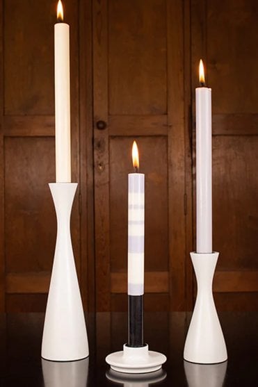Candle in Gull Grey