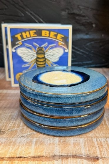 Ceramic Coasters in Blue