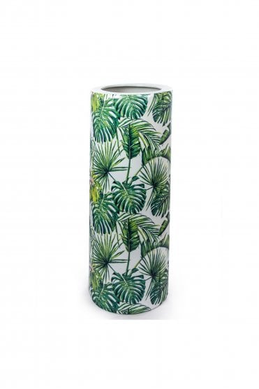 Ceramic Tropical Leaf Umbrella Stand