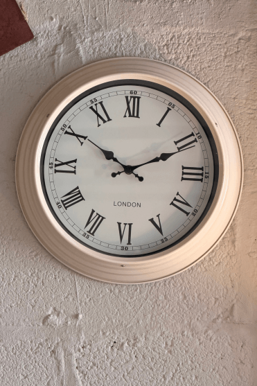 Cream Small London Wall Clock