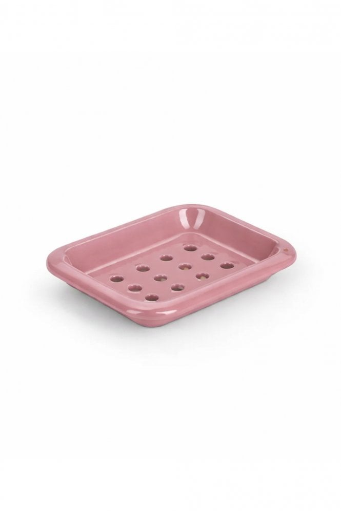 The Home Collection Enamel Soap Dish in Old Rose