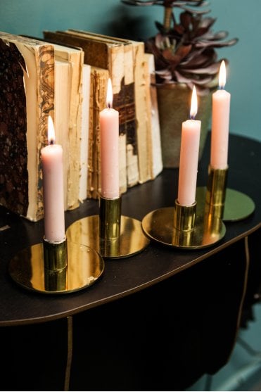 Gold Candlestick Holder for 4 Candles