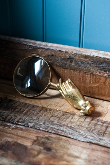 Gold Hand Magnifying Glass