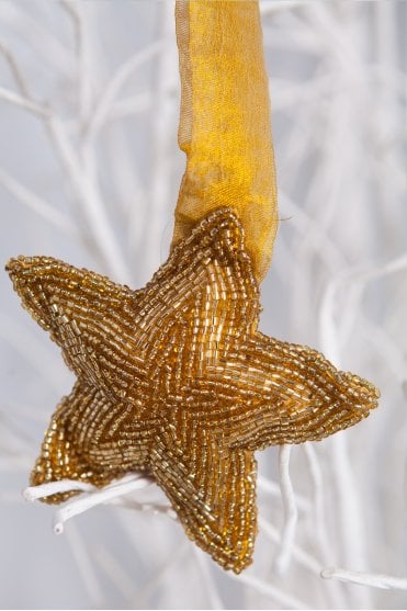 Gold Star on Ribbon