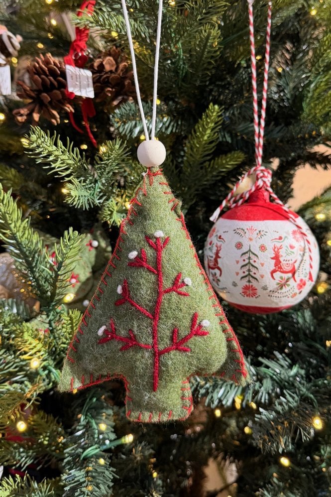 The Home Collection Green Tree Hanging Decoration