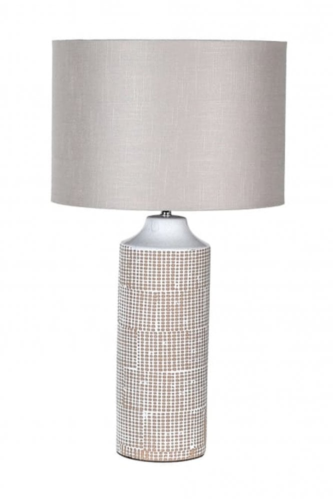 The Home Collection Grid Pattern Lamp with Shade