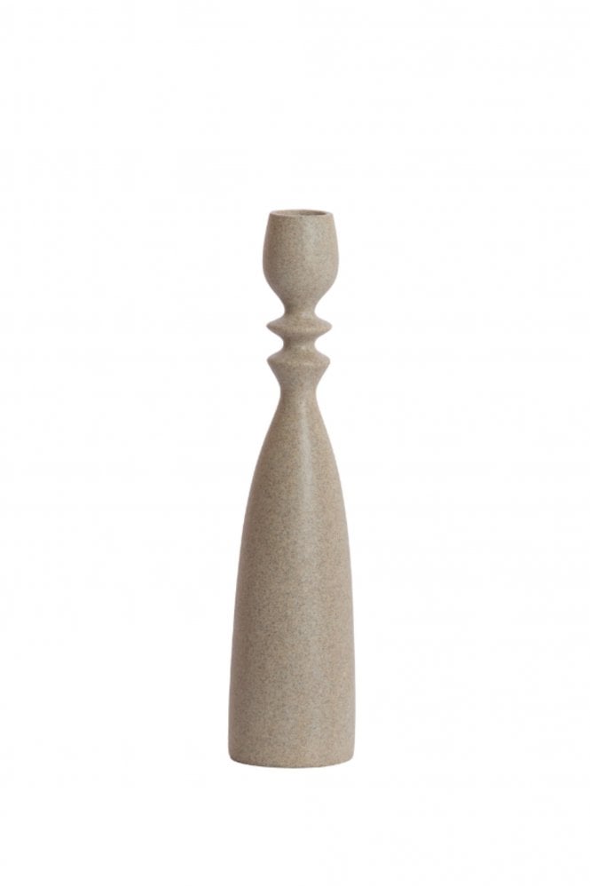 The Home Collection Guam Candle Stick in Sand