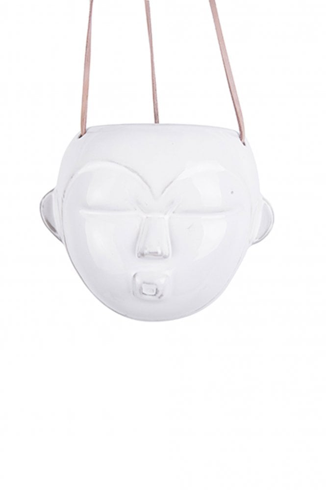 The Home Collection Hanging Round Mask Plant Pot
