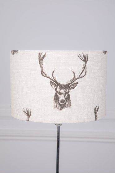 Hereford Straight Drum Shade - Stag