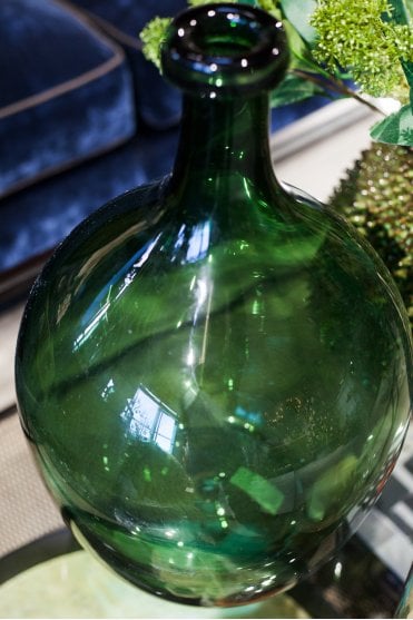 Hunter Green Demijohn Vase