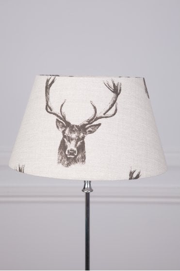 Jersey Short Tapered Drum Lamp Shade - Stag