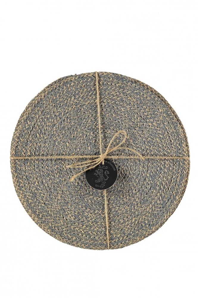 The Home Collection Jute Placemats in Gull Grey
