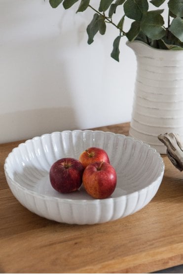 Large White Ceramic Bowl