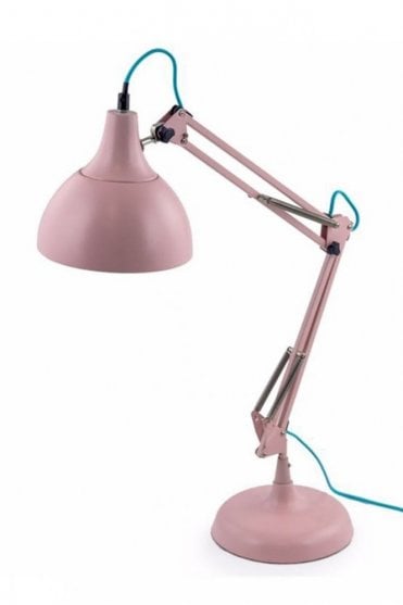 Matt Pink Traditional Desk Lamp