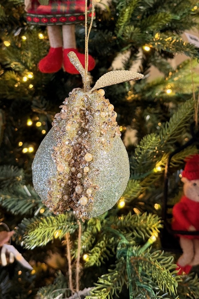 The Home Collection Mint Pearl Sparkle Pear