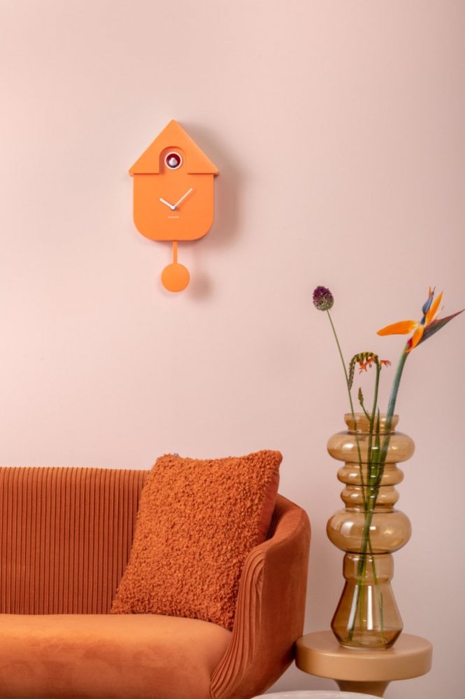 The Home Collection Modern Cuckoo Clock in Orange