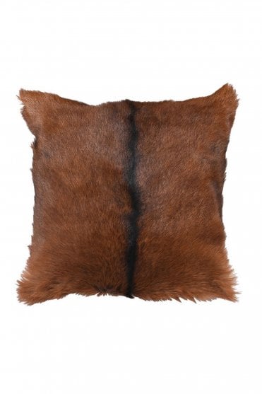 Natural Brown Goat Fur Cushion