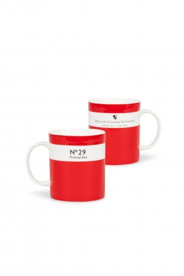 Oriental Red Bone China Mug