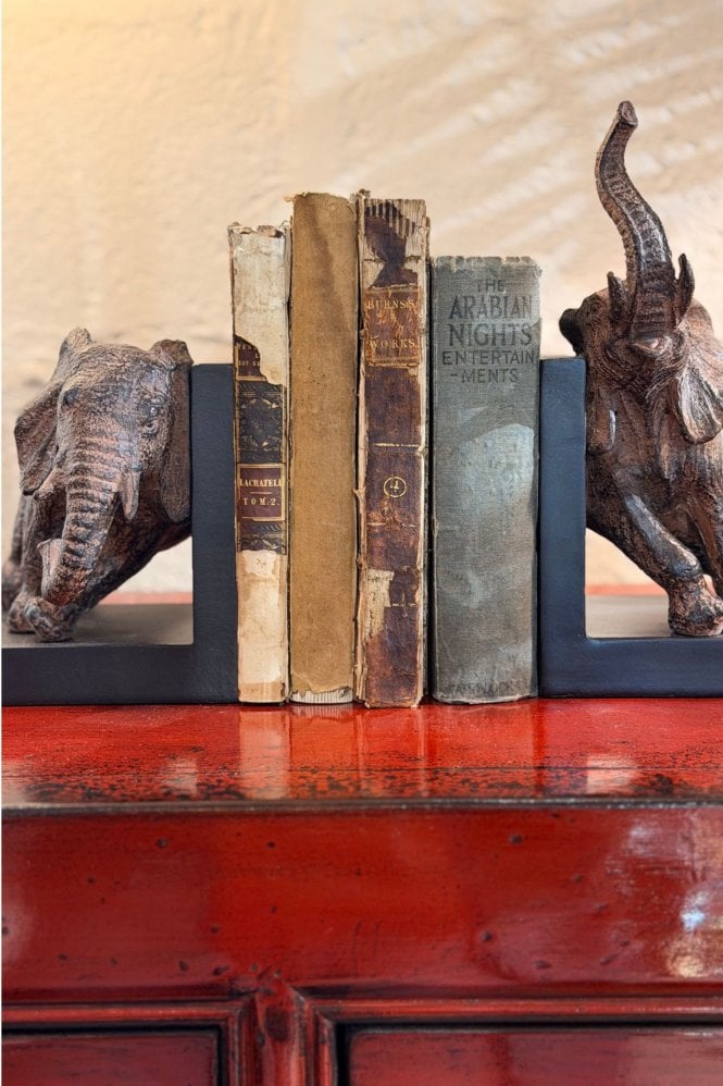 The Home Collection Pair of Elephant Bookends