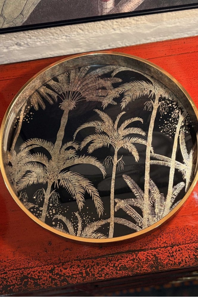 The Home Collection Palm Tree Pattern Tray