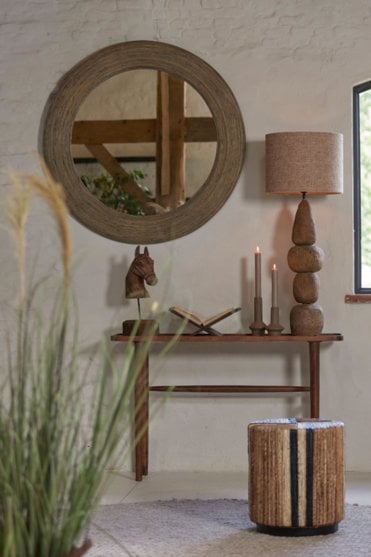 Piedre Rattan Brown Mirror