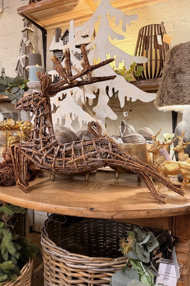 The Home Collection Rattan Dasher Reindeer
