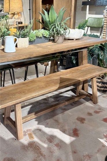 Reclaimed Elm Bench