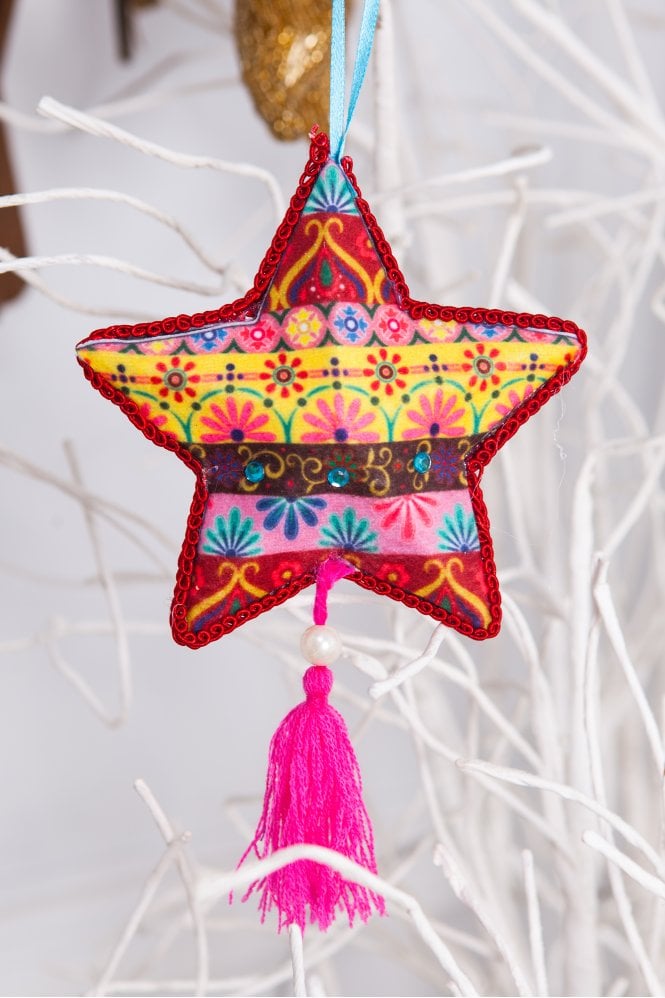 The Home Collection Red Pattern Star Decoration
