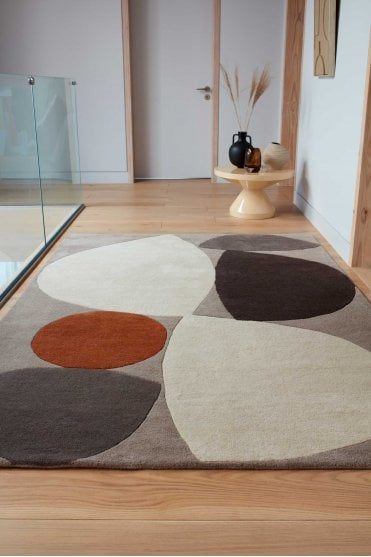 Reef Rug in Mid Century Grey