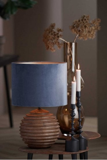 Renzo Lamp Base Wood Matt Brown