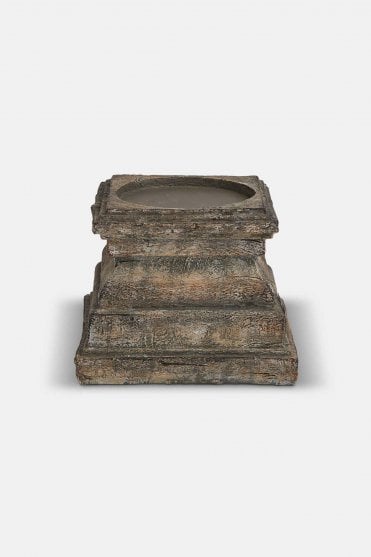 Rustic Candle Holder Plinth