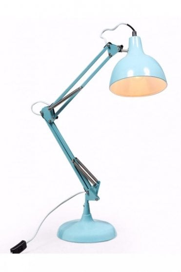Sky Blue Traditional Desk Lamp