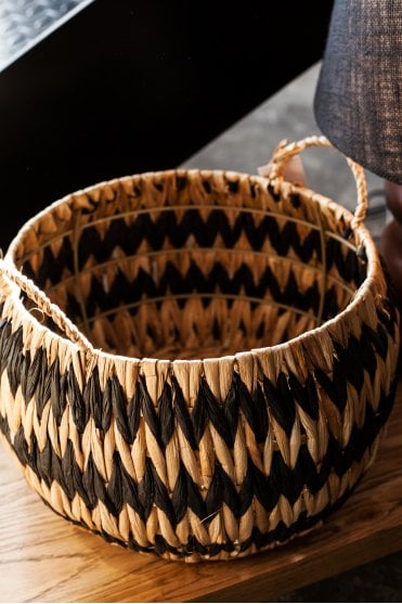 Small Zig Zag Rush Basket