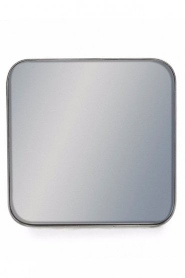 Square Silver Framed Arden Wall Mirror