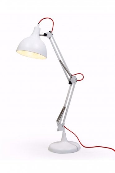White Traditional Desk Lamp