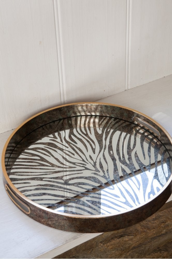 The Home Collection Zebra Pattern Tray