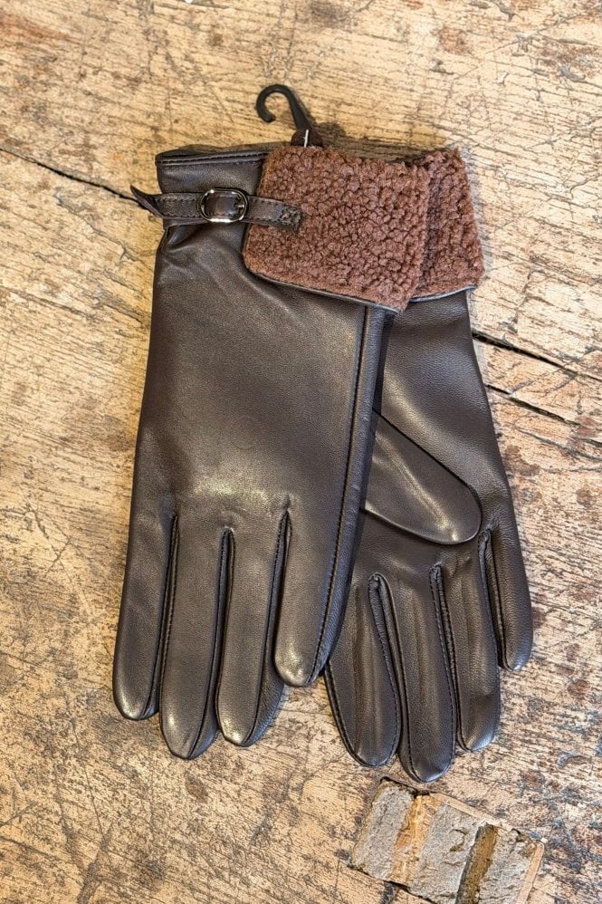 Tif Tiffy Crystal Sheepskin Gloves