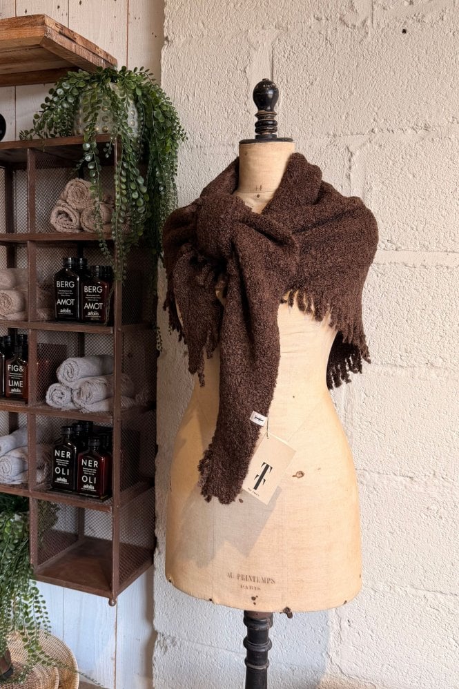 Tif Tiffy Lando Triangle Scarf in Brown