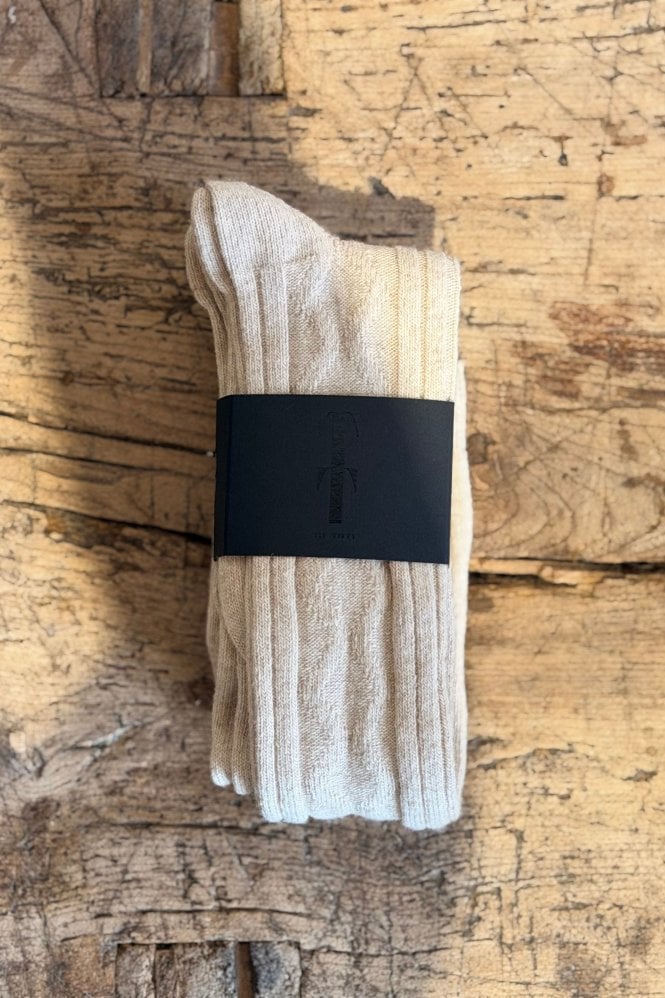 Tif Tiffy Long Wool Sock in Nature