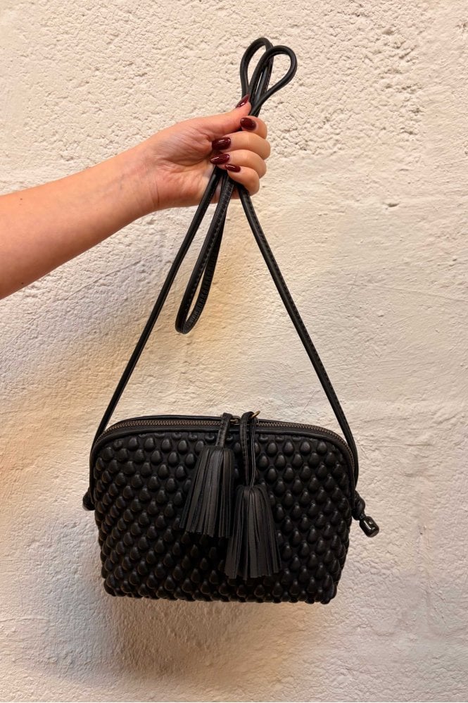 Tissa Fontaneda Small Gizmo Cross Body Bag in Black