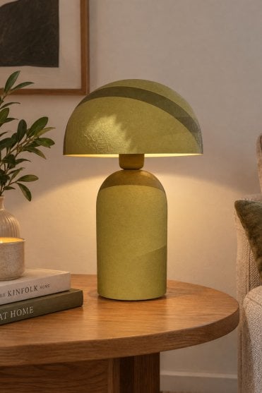 Tolima Table Lamp in Matt Green Grey