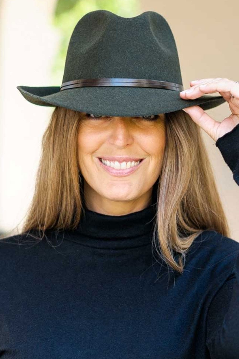 Travaux En Cours Fedora In Loden Woman Wool Hat NWOT Size 58 FRANCE TRAVAUX EN COURS cote d main image 4
