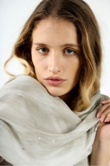 Grey Shimmer Scarf