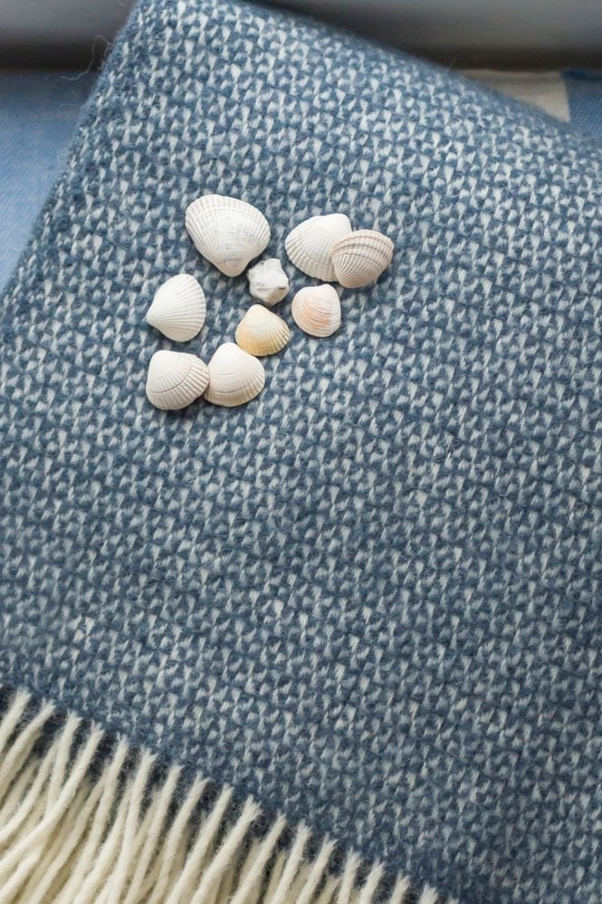 TWEEDMILL Illusion Throw in Blue Slate