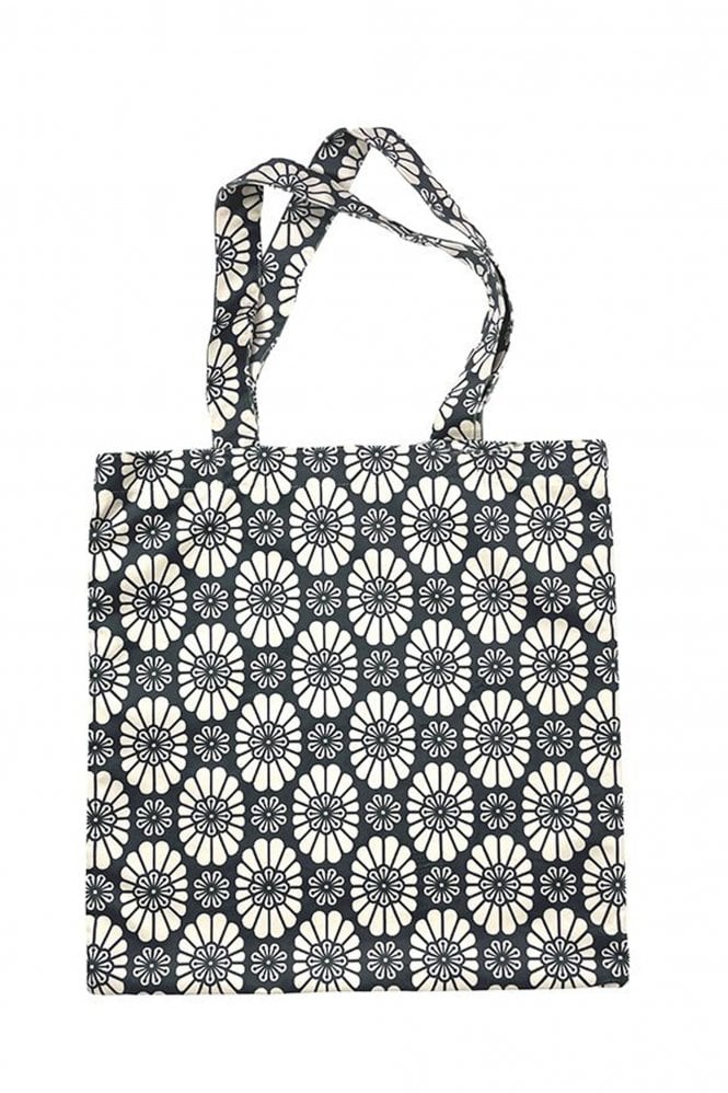 Vanilla Fly Blue Graphic Flower Tote7