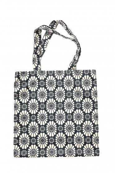 Blue Graphic Flower Tote7