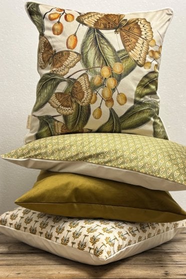 Bronze Palm Cushion 